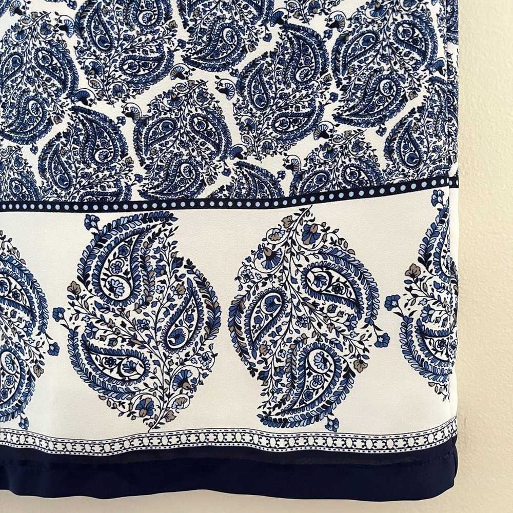 Lulus Taj Mahal Tour Blue Paisley Open Back Shift… - image 7