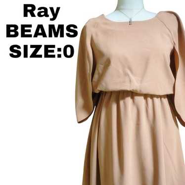 Ray BEAMS Elegant and Chic Dress Beige Size 0