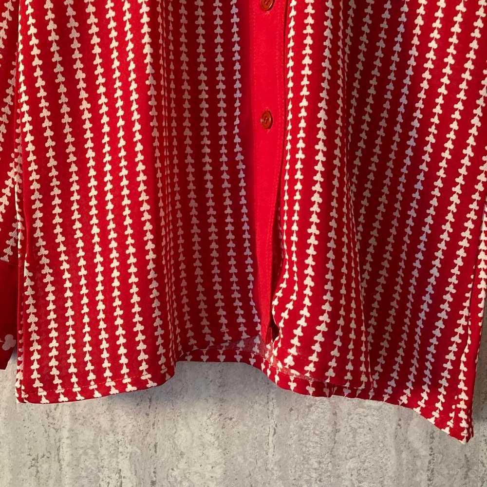 Vintage blouse, stripe, retro, pop, triangular co… - image 5