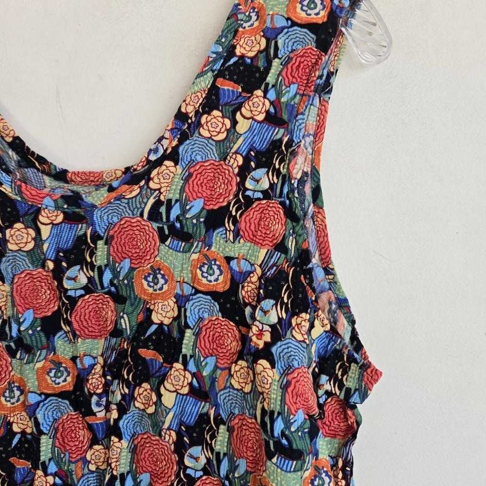 Flax Floral Print Mini Sleeveless Dress - image 2