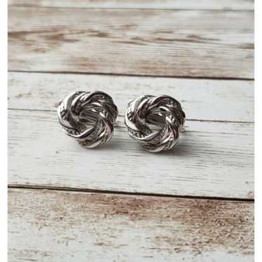 Vintage Vintage Napier Clip On Earrings - Silver … - image 1