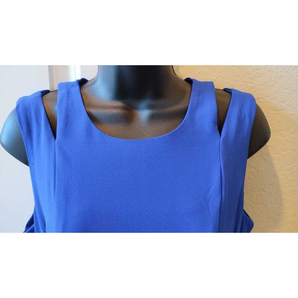 Danny and Nicole Royal Blue Sleeveless Belted Wid… - image 2