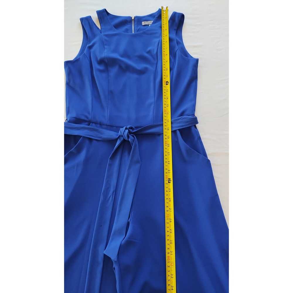 Danny and Nicole Royal Blue Sleeveless Belted Wid… - image 9