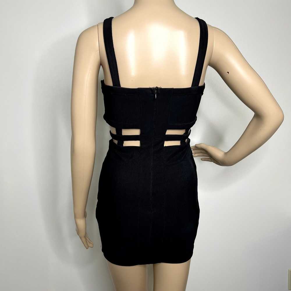 Tobi Black Caged Cutout Mini Dress - image 3