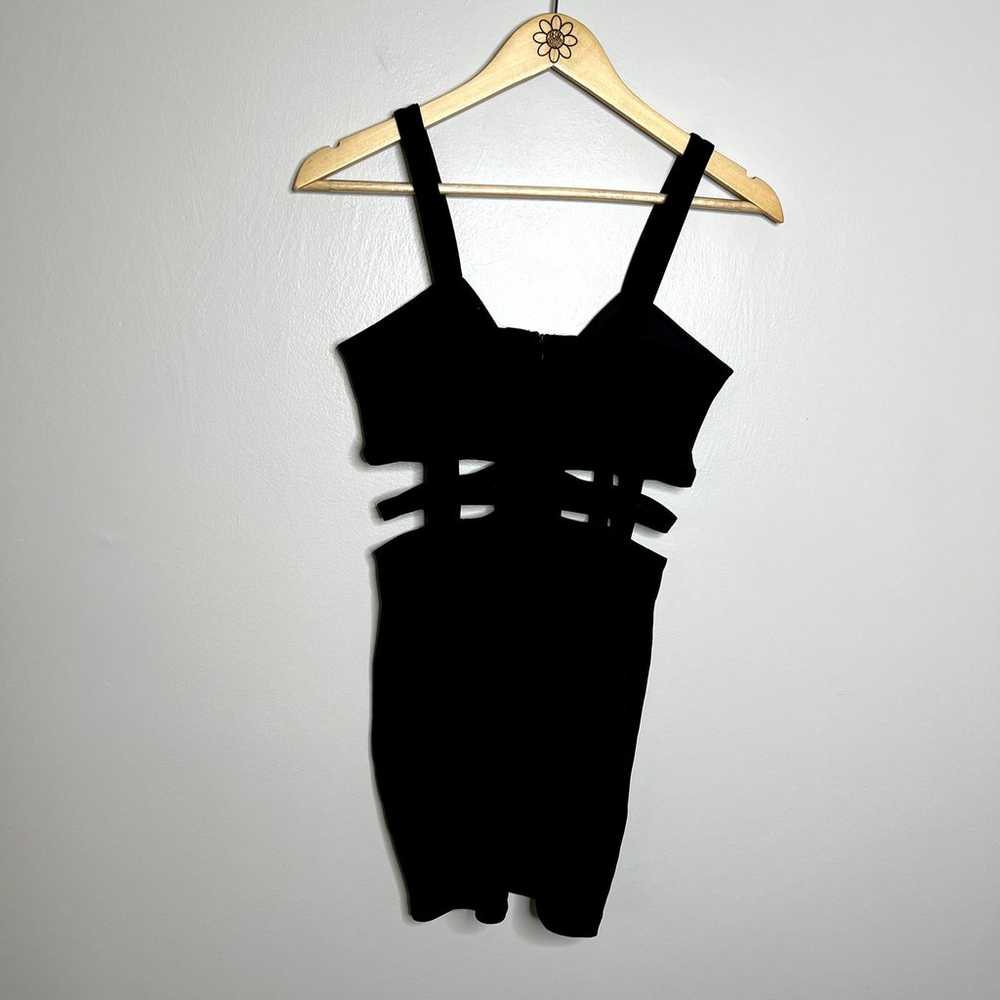 Tobi Black Caged Cutout Mini Dress - image 5