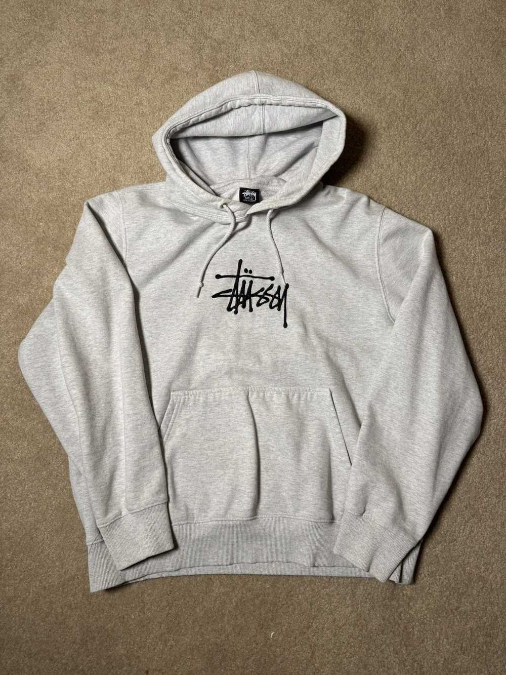 Stussy Stussy Basic Logo Hoodie Grey - image 1