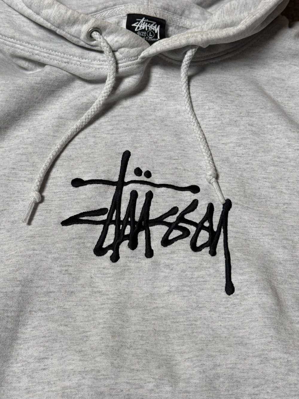 Stussy Stussy Basic Logo Hoodie Grey - image 2