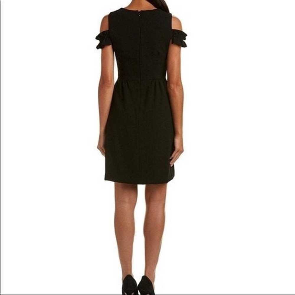 Tahari ASL black cold shoulder short sleeve A-lin… - image 2