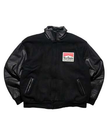 marlboroマルボロ varsity jacket ボンバージャケット 牛革 marlboroマルボロ varsity jacket ボンバージャケット 牛革