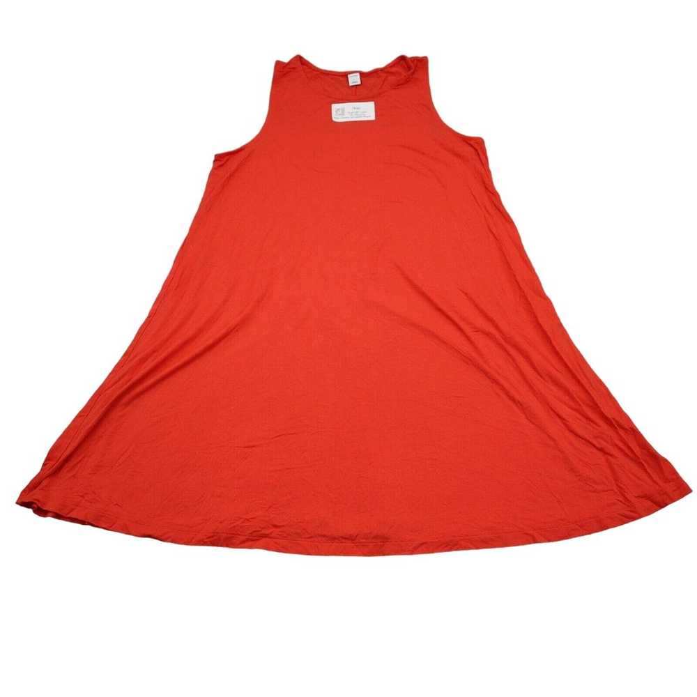 Old Navy Dress Womens L Orange Knee Length Sleeve… - image 1