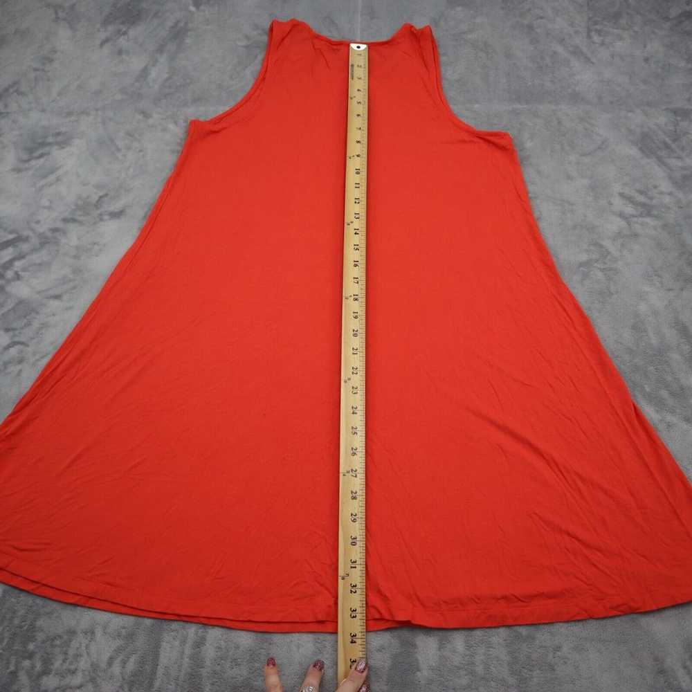 Old Navy Dress Womens L Orange Knee Length Sleeve… - image 3