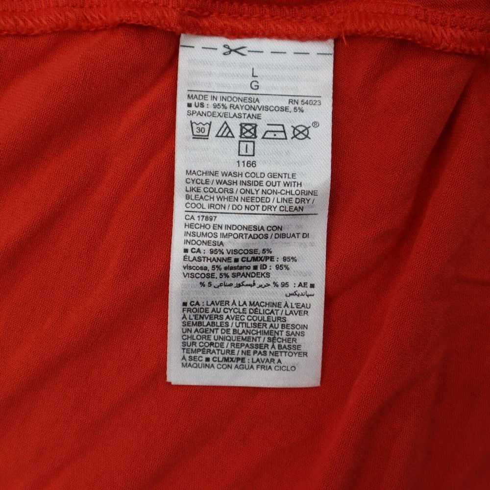 Old Navy Dress Womens L Orange Knee Length Sleeve… - image 7