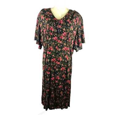 Vintage Betsy Lauren Women Dress Size 16 Black Re… - image 1