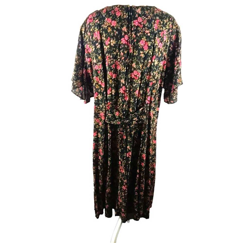 Vintage Betsy Lauren Women Dress Size 16 Black Re… - image 5