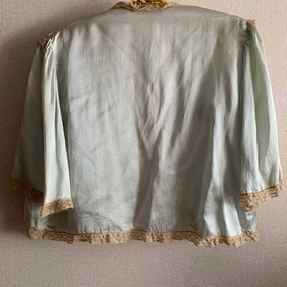 Antique Blouse Vintage Women's Secondhand Lace Si… - image 9