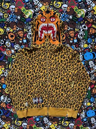 Bape A Bathing Ape 2011 Leopard Camo Shark Hoodie