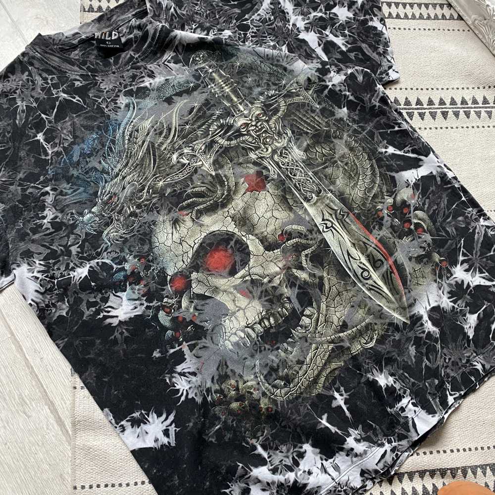 Expert Horror × Rock T Shirt × Skulls 💀Vintage 9… - image 6