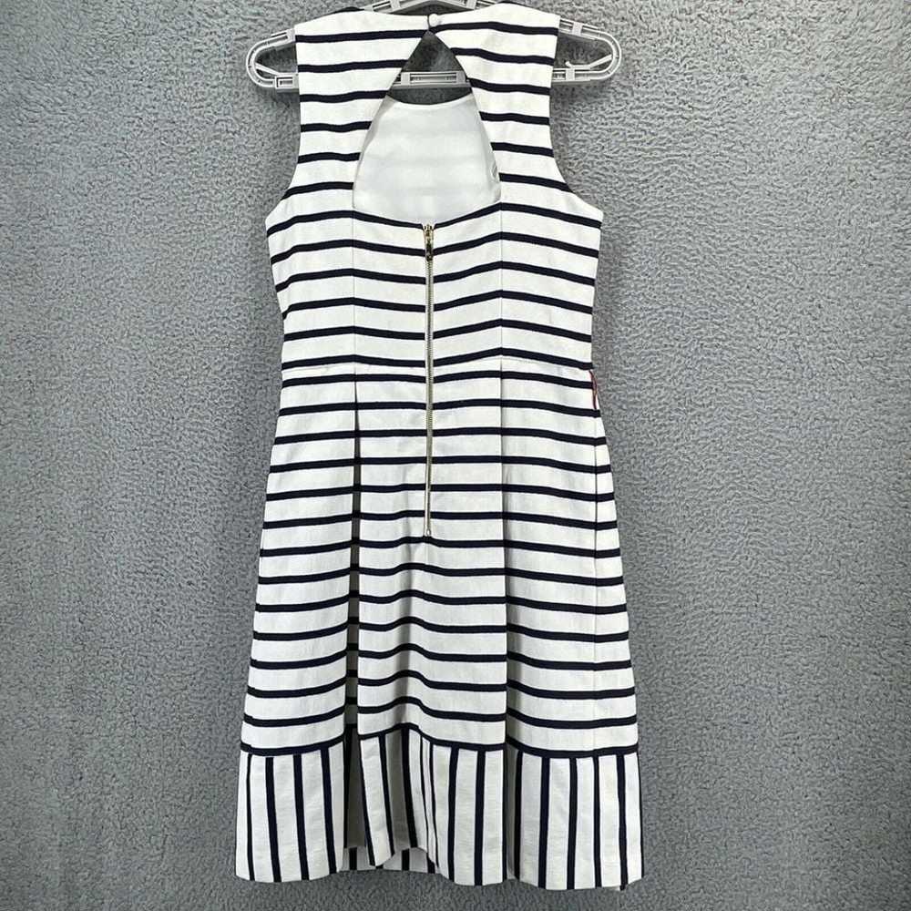 Eliza J Dress Women 6 Blue White Striped Nautical… - image 8