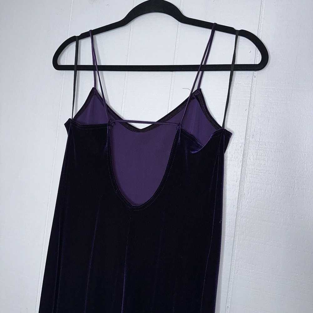 Jump Apparel Vintage 90s Velvet Maxi Dress Beaded… - image 4