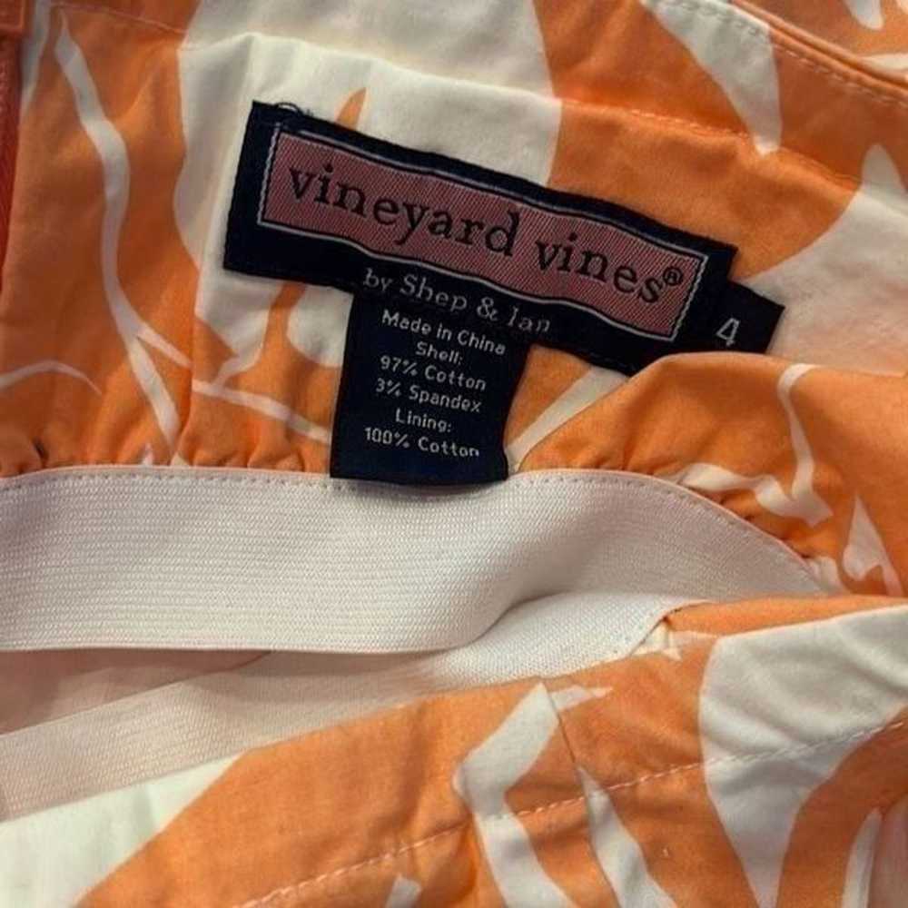 Vineyard vines tropical strapless dress orange fl… - image 7