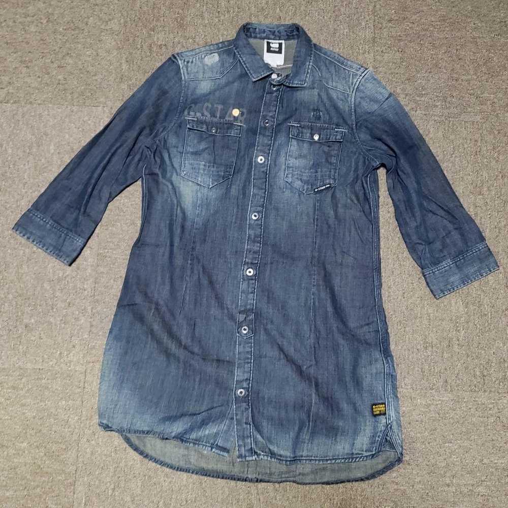 G-STAR RAW Denim Shirt Vintage Rare Used G-Star R… - image 1