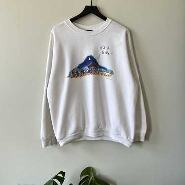 Other × Vintage Vintage Jesus “It’s a Girl” Sweat… - image 1