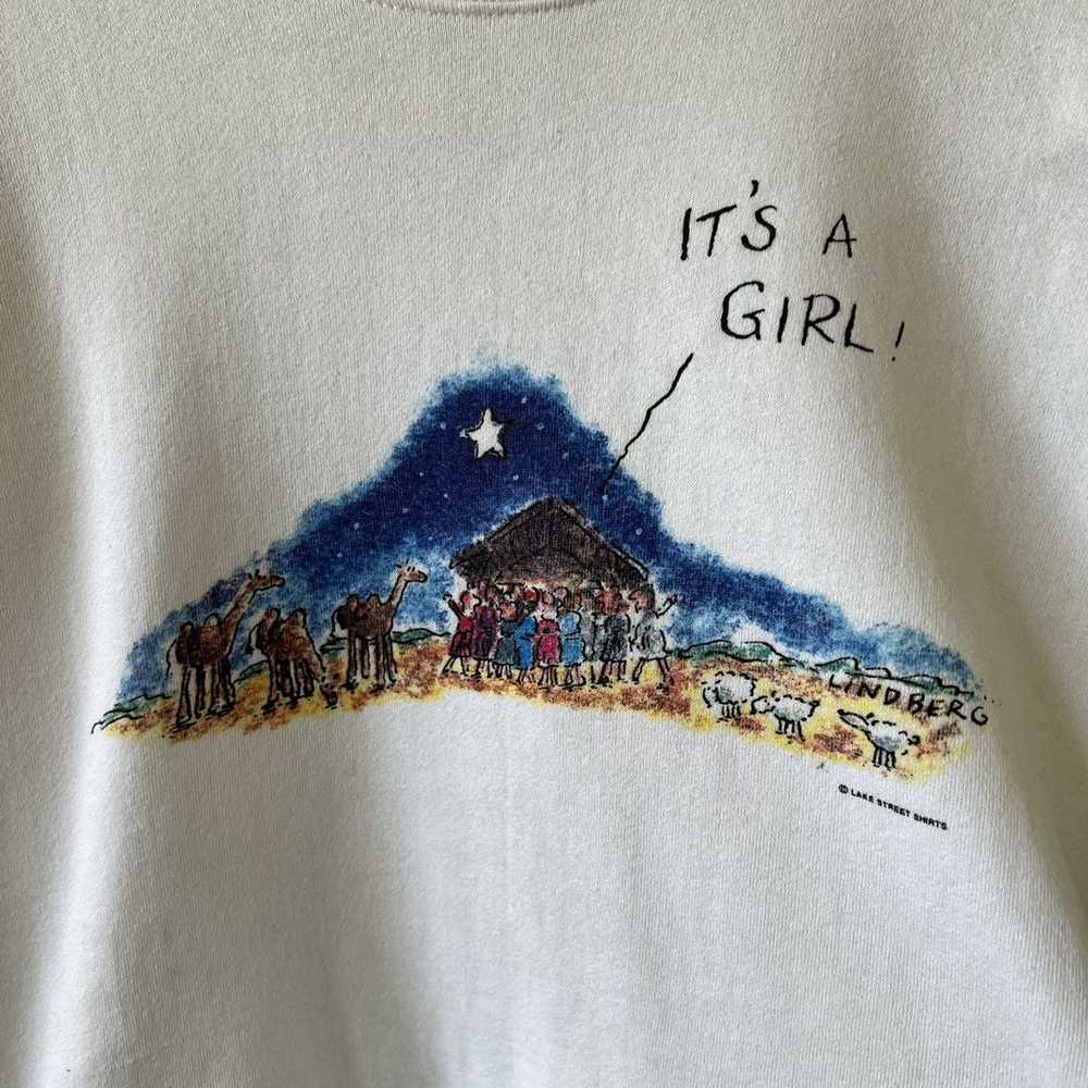 Other × Vintage Vintage Jesus “It’s a Girl” Sweat… - image 2