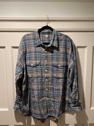 18 East Plaid Flannel Workshirt - image 1