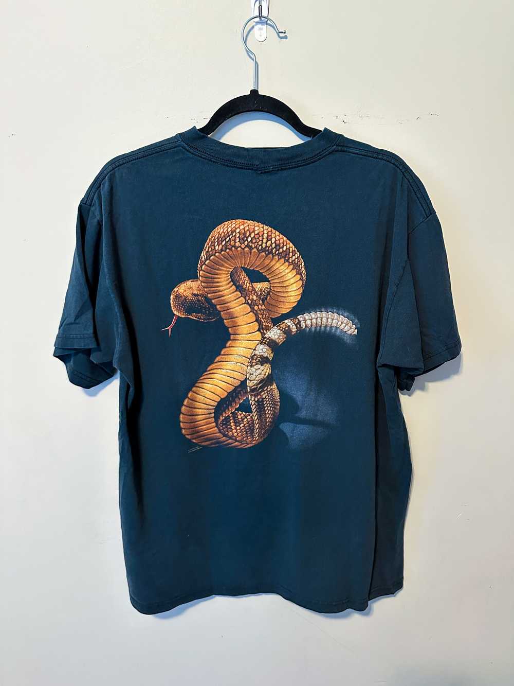 Vintage Vintage Human-i-tees rattle snake t-shirt… - image 3