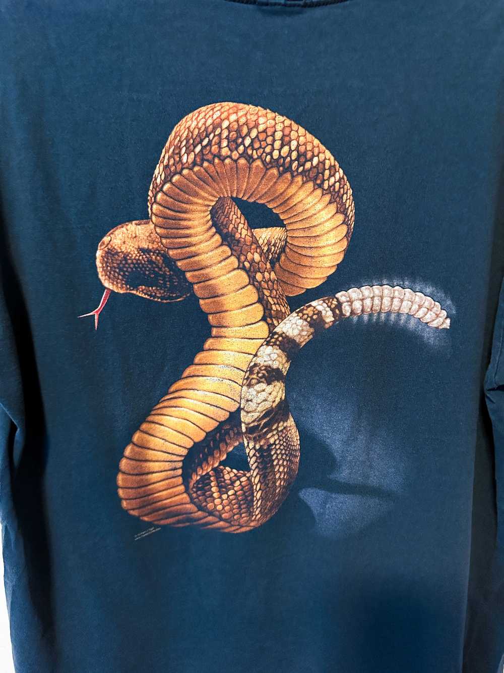 Vintage Vintage Human-i-tees rattle snake t-shirt… - image 4