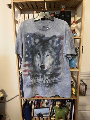 The Mountain The Mountain Wolf American Flag Blue 