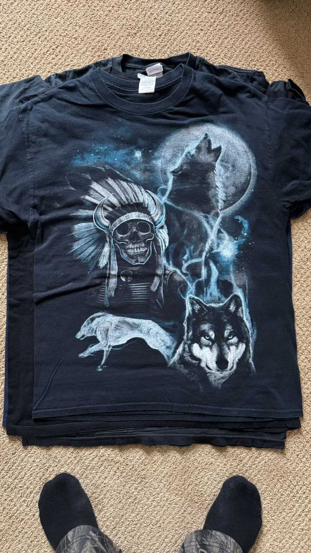 Vintage Indian with wolves - image 1