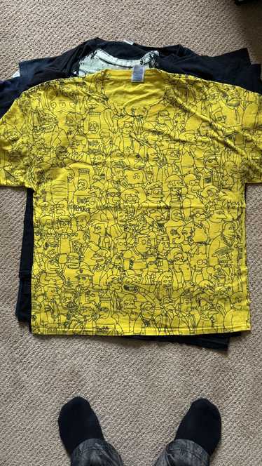 Streetwear × Vintage Simpsons collage tee