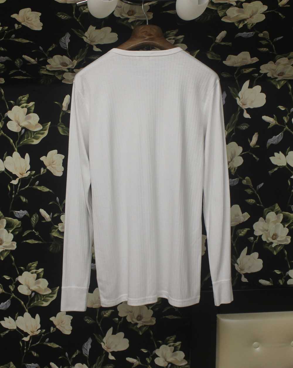 Sunspel Sunspel White Long Sleeve T-shirt - image 3