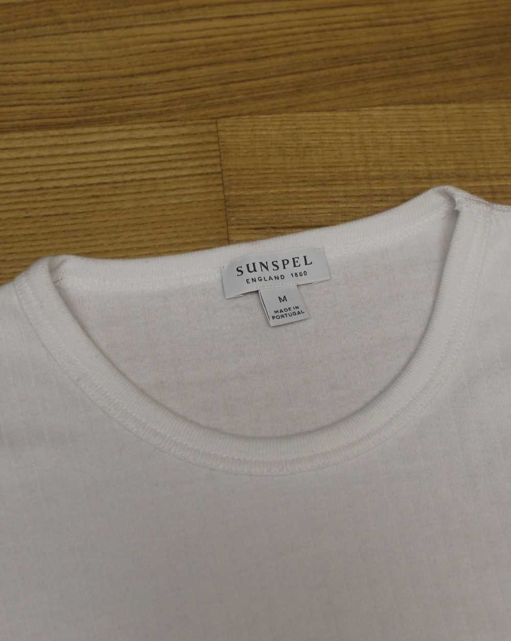 Sunspel Sunspel White Long Sleeve T-shirt - image 6