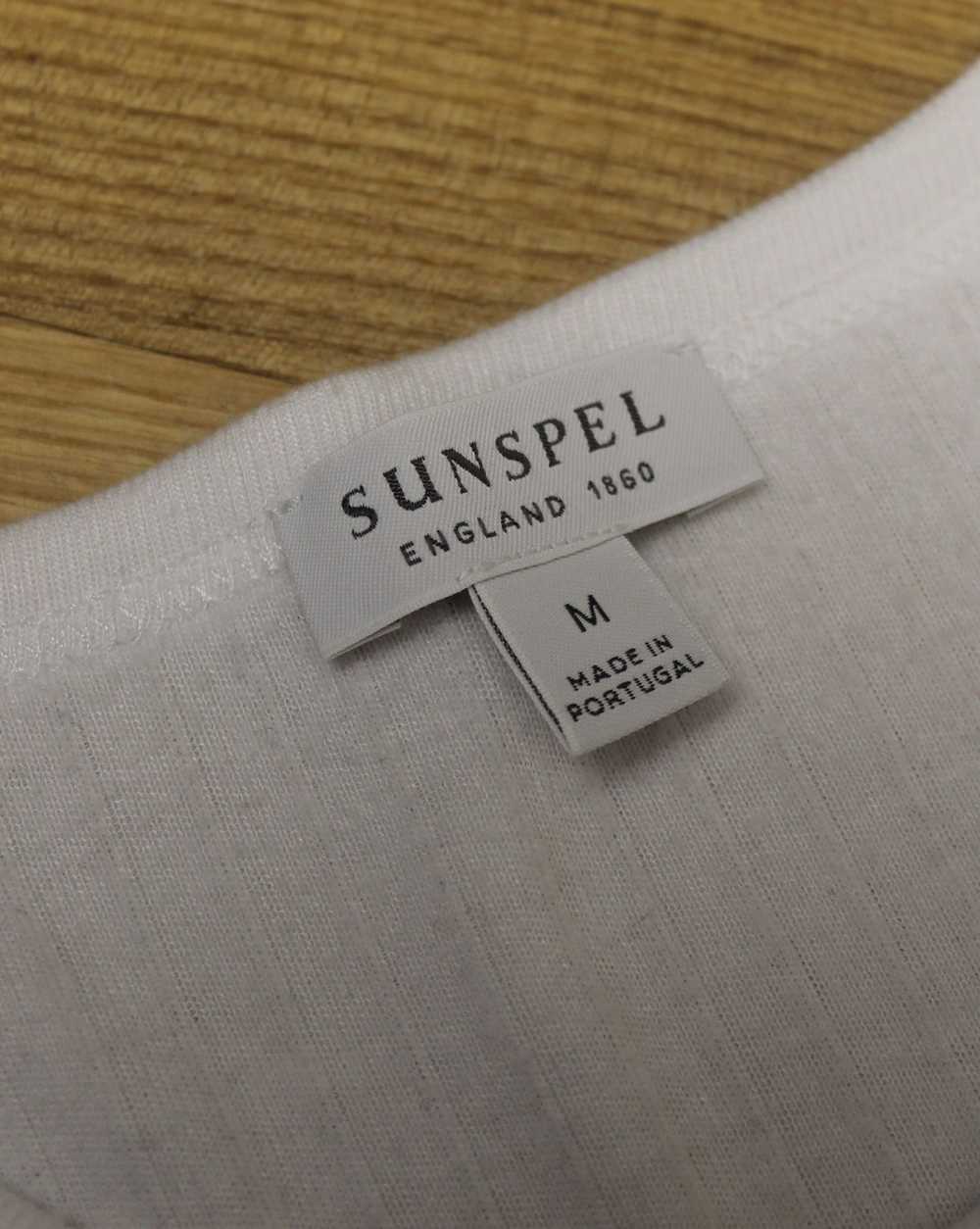 Sunspel Sunspel White Long Sleeve T-shirt - image 8