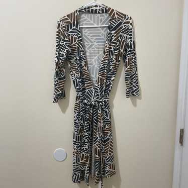 Diane Von Furstenberg New Julian Two Wrap Dress S… - image 1