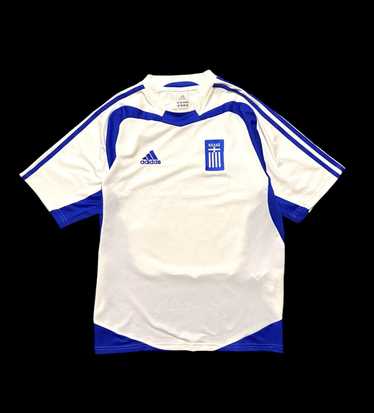 Adidas × Soccer Jersey × Vintage Adidas Greece Jer