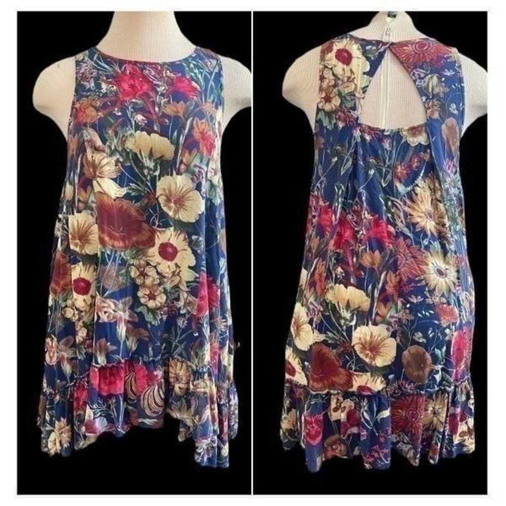 ENTRO Floral Ruffle Dress Size Small - image 1