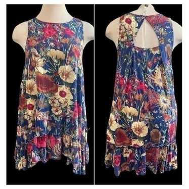 ENTRO Floral Ruffle Dress Size Small