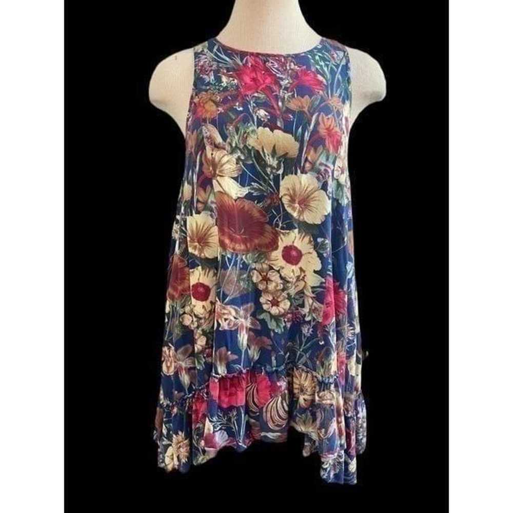 ENTRO Floral Ruffle Dress Size Small - image 2