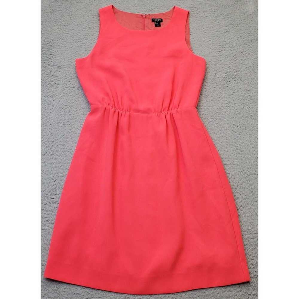 J.CREW Sheath Dress Women's 2 Pink Solid Lined Sl… - image 1