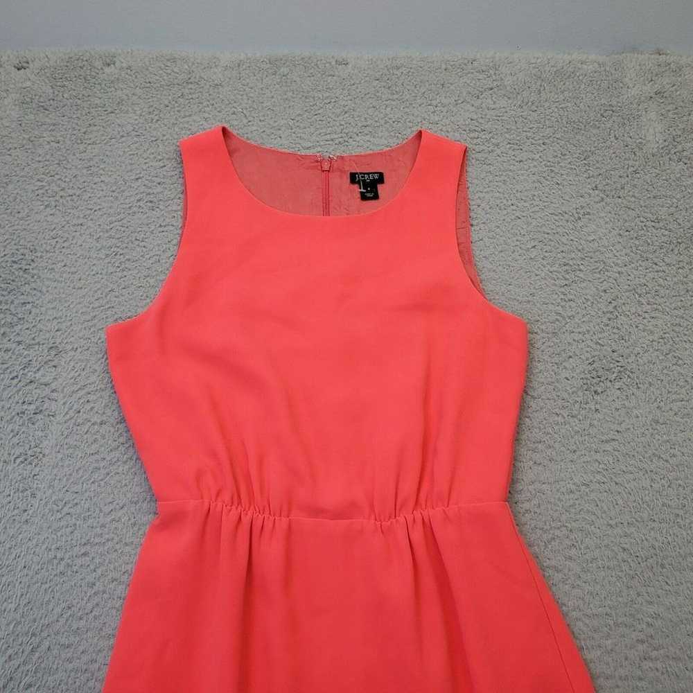 J.CREW Sheath Dress Women's 2 Pink Solid Lined Sl… - image 4