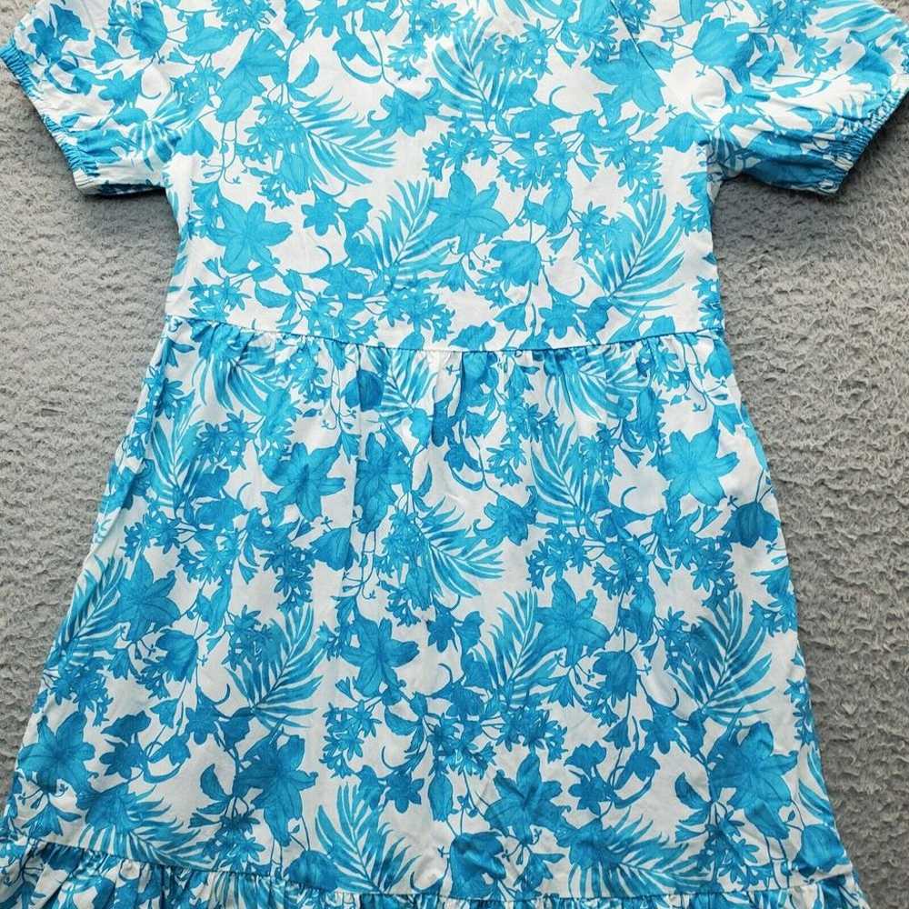 Peyton & Parker Maxi Dress Girls S 7-8 Blue Flora… - image 10