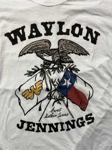 Designer Waylon Jennings Preowned 2XL Band T-shirt - image 1