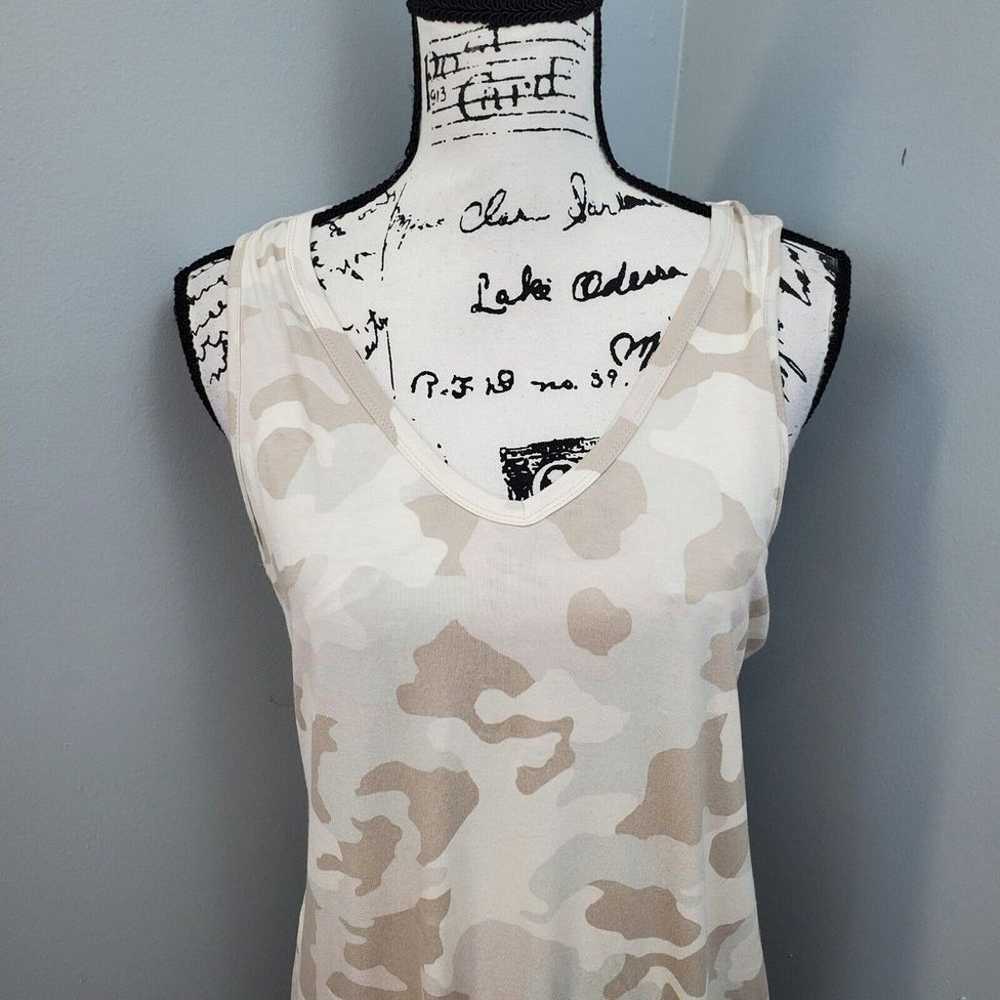 Olive + Oak Tank Dress Womens Medium Neutral Camo… - image 3