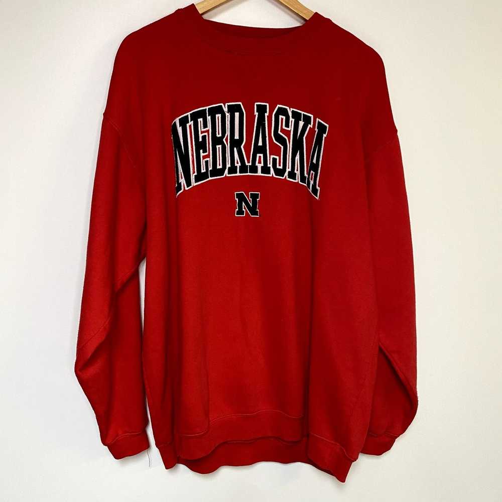 Vintage Vintage Nebraska Sweatshirt Y2K College F… - image 1