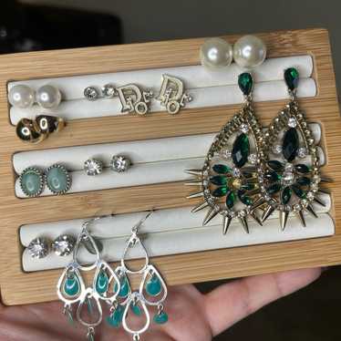 Earrings lot of 10 pairs of earrings vtg