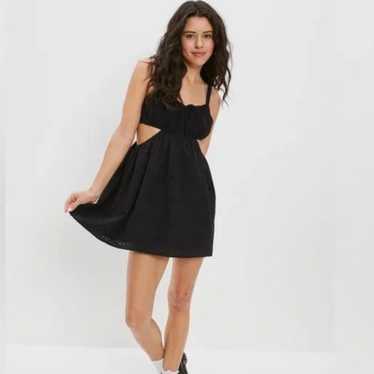 American Eagle Eyelet Cutout Mini Dress