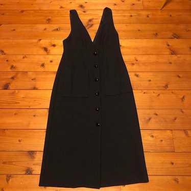 Black sleeveless dress, size 38. - image 1